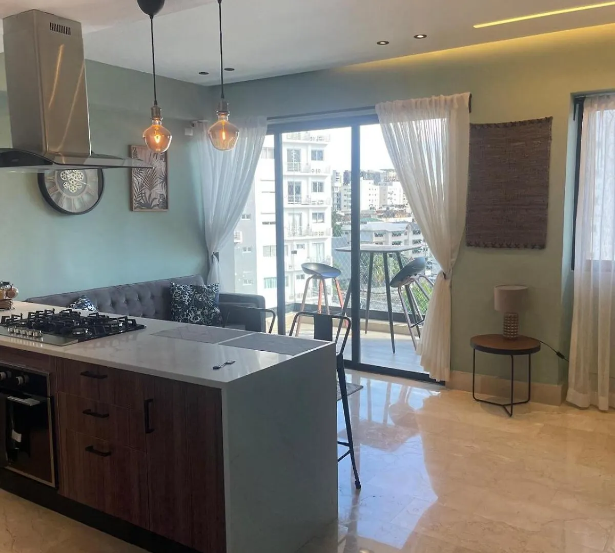 Apartamento B Elegante Apto H1, Piscina, Gym, Gazebo, Santo Domingo
