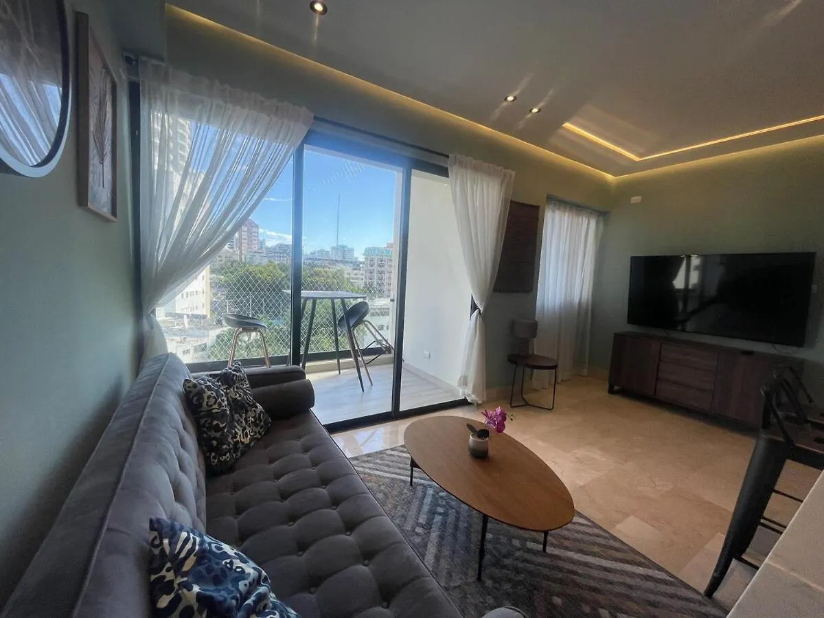 B Elegante Apto H1, Piscina, Gym, Gazebo, Santo Domingo 0*,